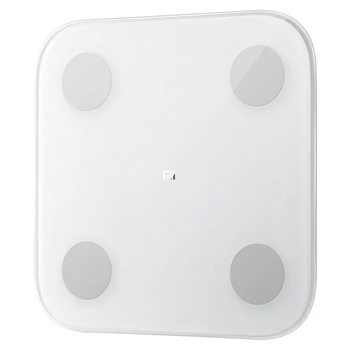 Xiaomi Personenwaage Mi Smart Scale 2 - Glas, Weiß - Diagonale Ansicht