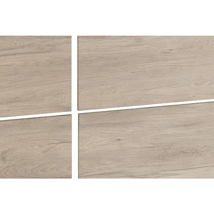 Muebles Pitarch Cabecero de cama Elsa - L x An x Al: 3,2 x 100 x 50 cm, Roble aurora/Blanco - Primer plano
