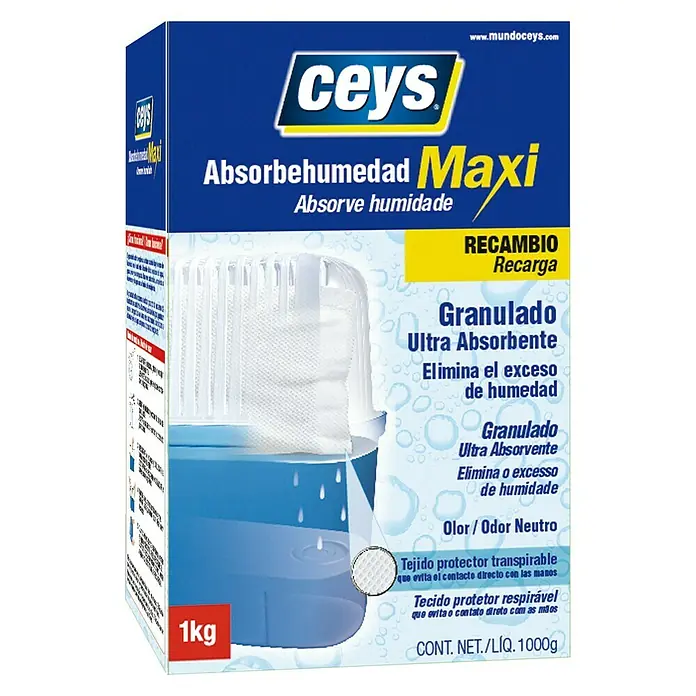 Ceys Recambio de tableta para el deshumidificador - Neutral, 1.000 g