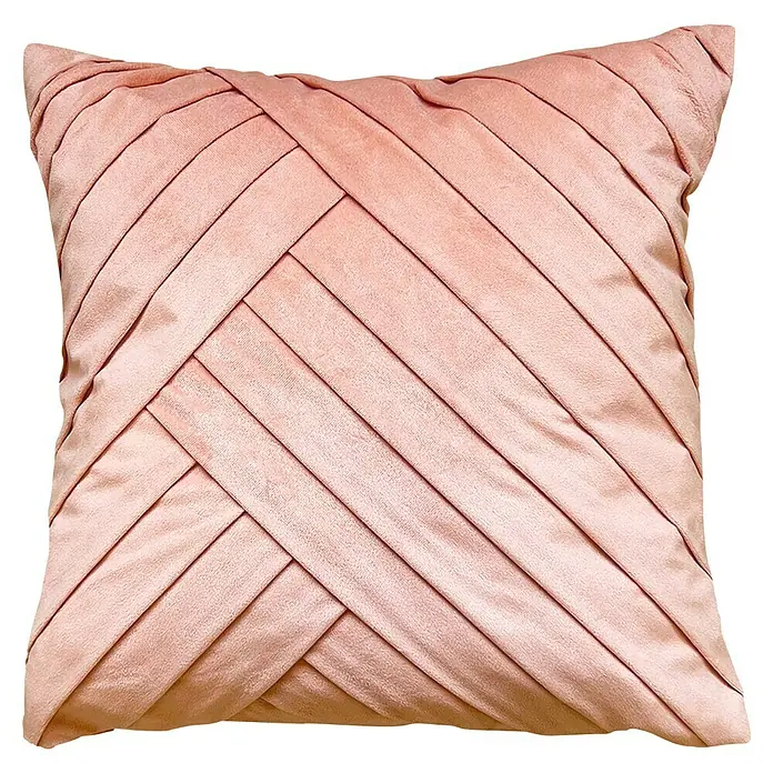 Kissen Hannah - Muted Clay, 45 x 45 cm, 100 % Polyester - Vorderansicht