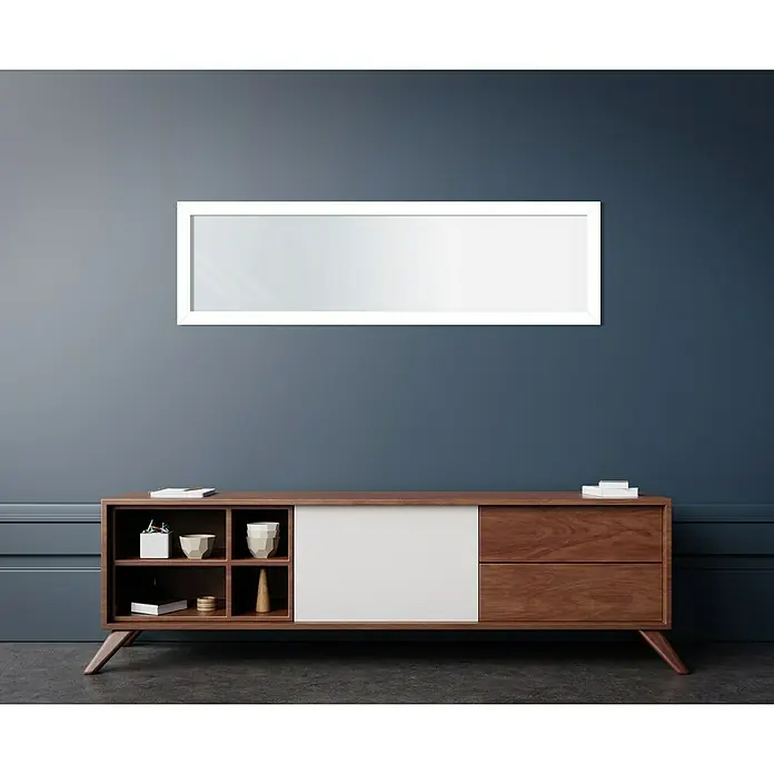Espejo de pared - Blanco, An x Al: 30 x 120 cm - Foto ambiente