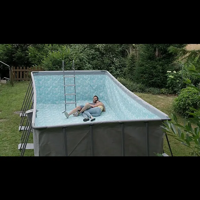 Intex Frame-Pool-Set Ultra XTR - L x B x H: 975 x 488 x 132 cm, Fassungsvermögen: 54,37 m³, Anthrazit, Inkl. Salzwassersystem - Frame-Pool-Set Summer Waves Elite