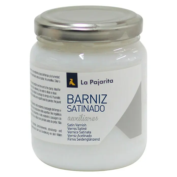 La Pajarita Barniz - incoloro, 175 ml, Satinado - Vista frontal