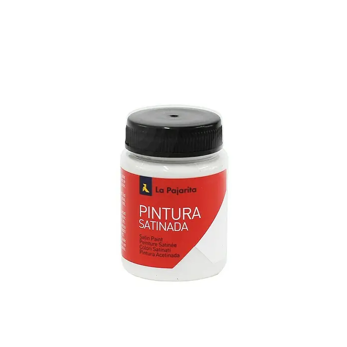 La Pajarita Pintura satinada - Blanco, 75 ml, Satinado - Primer plano