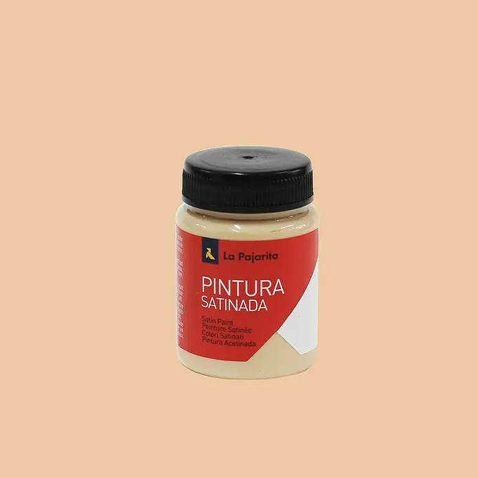 La Pajarita Pintura satinada - Carne, 75 ml, Satinado - Primer plano