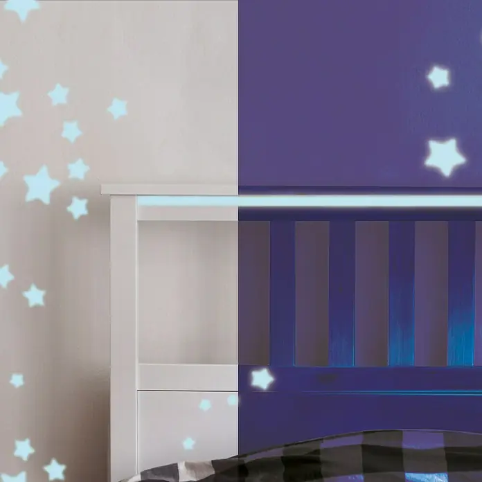 La Pajarita Pintura Fosforescente - Azul, 75 ml, Brillante - Foto ambiente