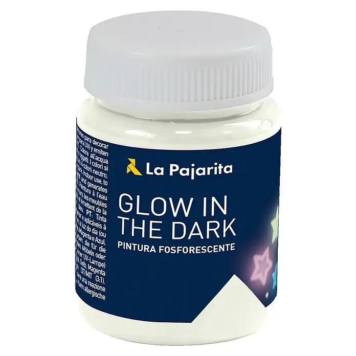La Pajarita Pintura Fosforescente - Neutro, 75 ml, Brillante - Vista frontal