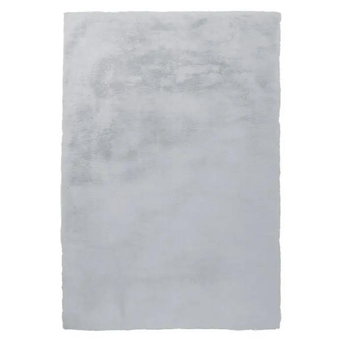 Kayoom Hochflorteppich Rabbit - Grau/Blau, 150 x 80 cm, 100 % Polyester - Ansicht von oben