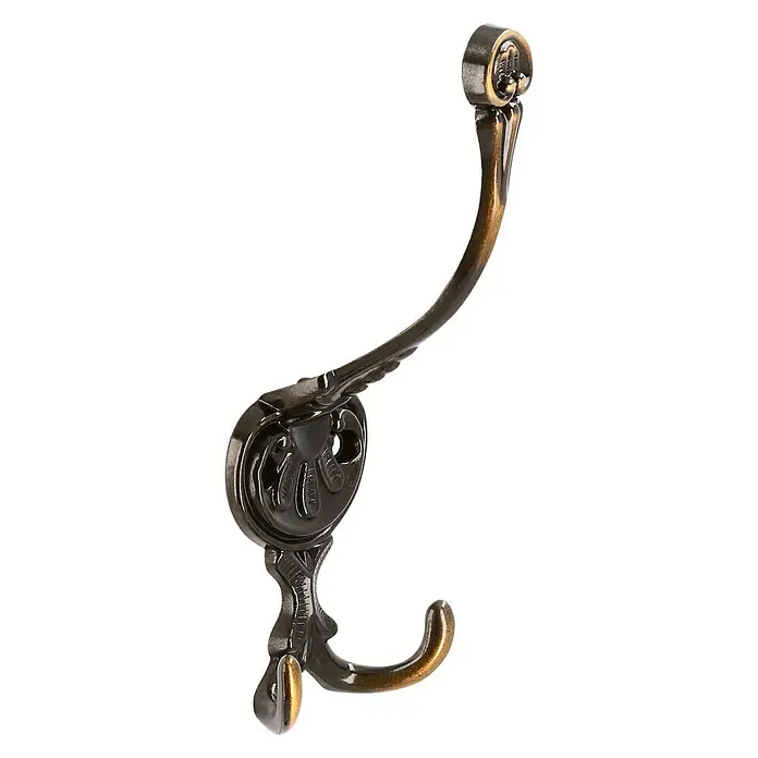 Siro Garderobna kljuka 504/ZN10 - Do x Š x V: 57 x 151 x 59 mm, Število kaveljčkov: 3 kos - Pogled pod kotom