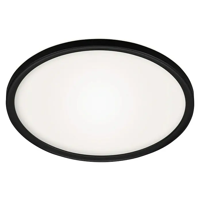 Briloner Led-plafondlamp Slim - 293 x 28 mm, Zwart - Zicht van beneden