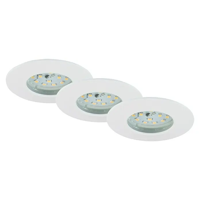 Briloner Led-inbouwspot Attach One - Warm wit, Wit, Ø x h: 68 x 28 mm, 3 st. - Zicht van beneden