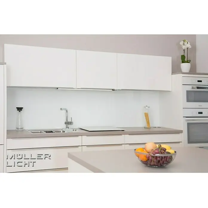 Müller-Licht LED-Unterbauleuchte Balic Sensor NW - 8 W, Kabelanschluss, L x B x H: 50 x 2,9 x 1 cm, Silber