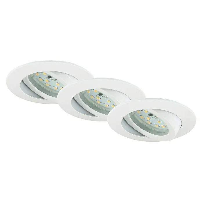 Briloner Led-inbouwspot Attach Move - Warm wit, Ø x h: 68 x 28 mm, Wit - Zicht van beneden