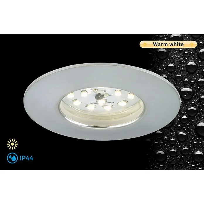 Briloner Led-inbouwspot Attach One - Warm wit, Aluminium, Ø x h: 68 x 28 mm, 1 st. - Informatieweergave