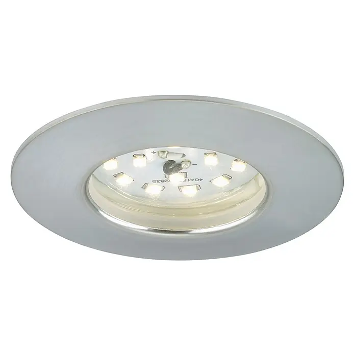 Briloner Led-inbouwspot Attach One - Warm wit, Aluminium, Ø x h: 68 x 28 mm, 1 st. - Zicht van beneden