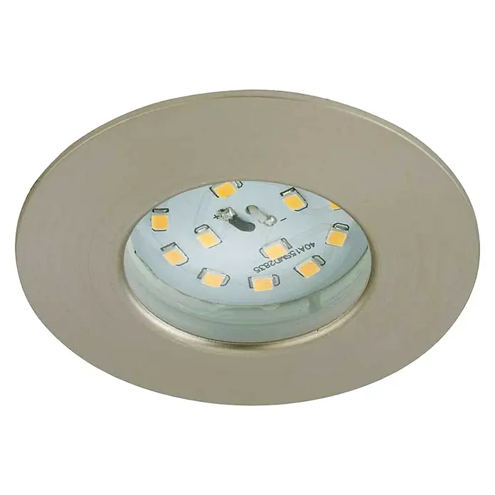 Briloner Led-inbouwspot Attach - Ø x h: 60 x 28 mm, Warm wit, Mat nikkel - Zicht van beneden