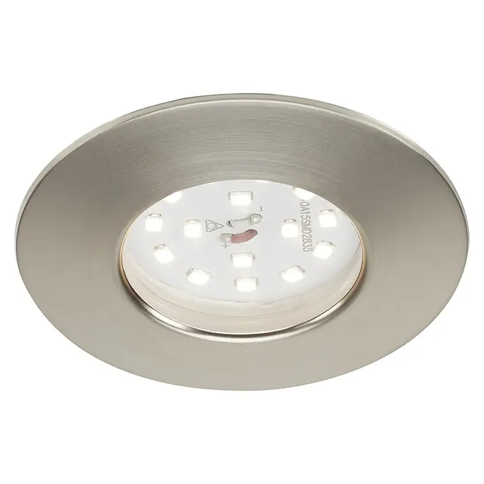 Briloner Led-inbouwspot Attach - Ø x h: 60 x 28 mm, Warm wit, Mat nikkel - Zicht van beneden