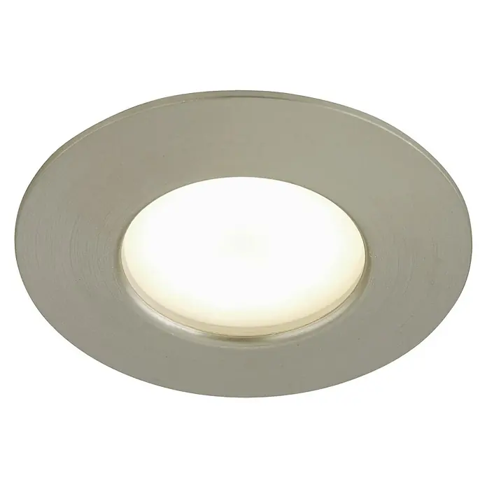 Briloner Led-inbouwspot Attach Dim - Ø x h: 60 x 28 mm, Mat nikkel, Warm wit - Zicht van beneden