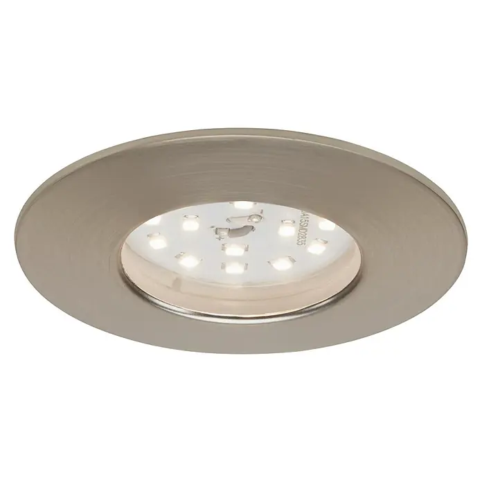 Briloner Led-inbouwspot Attach Dim - Ø x h: 60 x 28 mm, Mat nikkel, Warm wit - Zicht van beneden