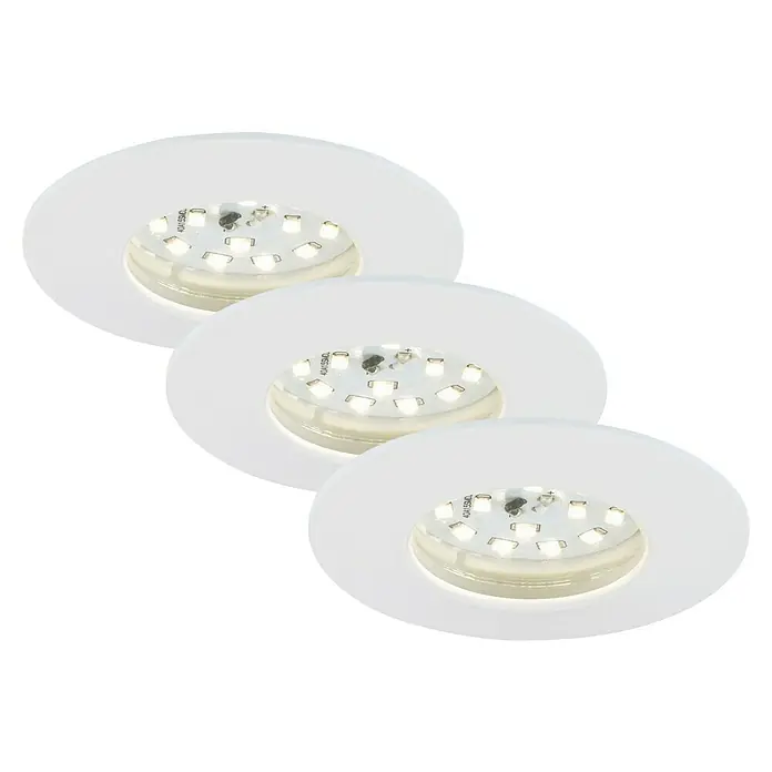 Briloner Led-inbouwspot Attach Dim - Ø x h: 60 x 28 mm, Wit, Warm wit - Zicht van beneden