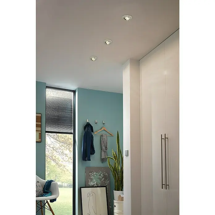 Briloner Led-inbouwspot Attach Move - Warm wit, Ø x h: 68 x 28 mm, Industrial - Sfeeropname