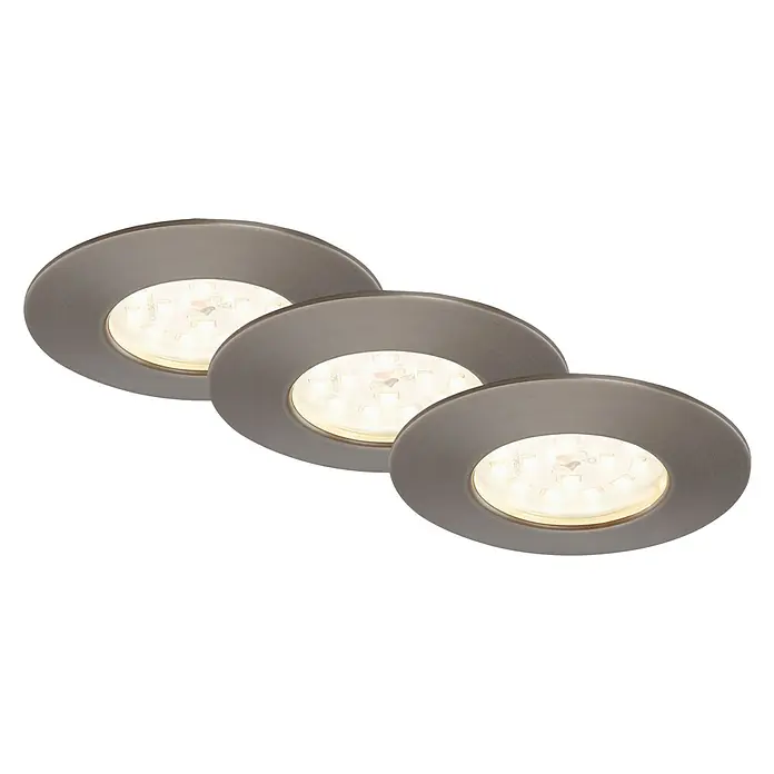 Briloner Led-inbouwspot Attach - Ø x h: 60 x 28 mm, Industrial, Warm wit - Zicht van beneden