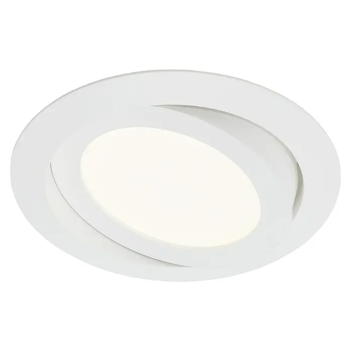 Briloner Led-inbouwspot Flat Move - Diameter: 120 mm, Wit - Zicht van beneden