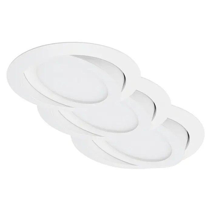 Briloner Led-inbouwspot Flat Move - Wit, Diameter: 120 mm - Zicht van beneden