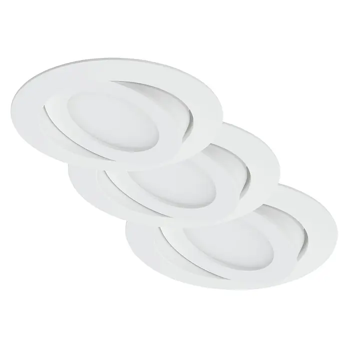 Briloner Led-inbouwspot Flat Move - Wit, Diameter: 90 mm - Zicht van beneden