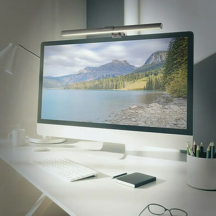 Briloner LED-klemlamp Screen - 4 W, Zwart, l x b x h: 404 x 59 x 112 mm - Sfeeropname