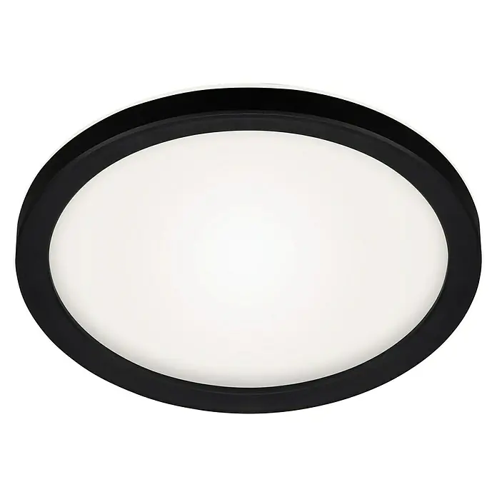 Briloner Led-plafondlamp Slim - 190 x 28 mm, Zwart - Zicht van beneden