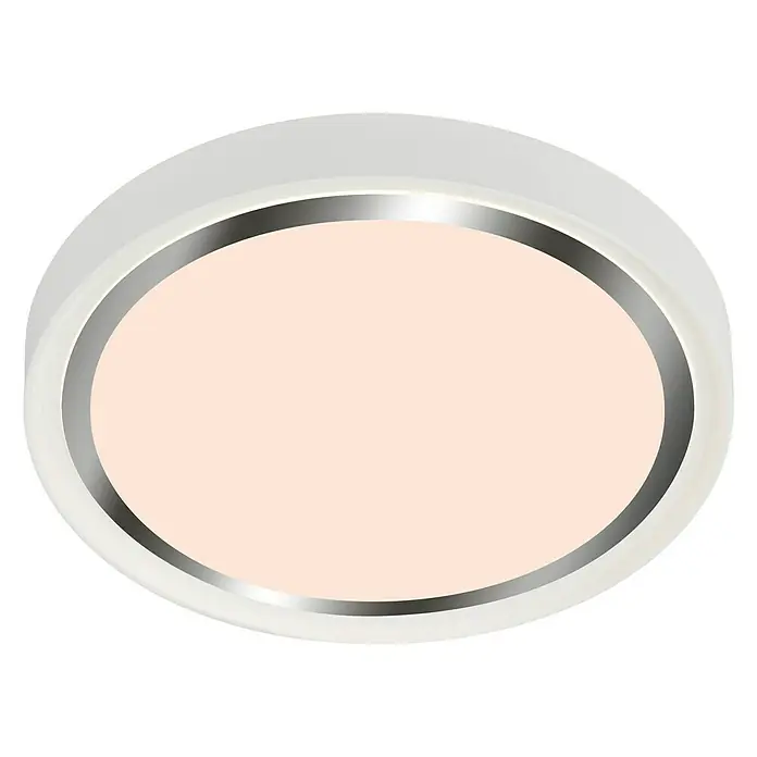 Briloner Led-plafondlamp Kahiko - Wit, Warm wit, Ø x h: 334 x 50 mm - Zicht van beneden