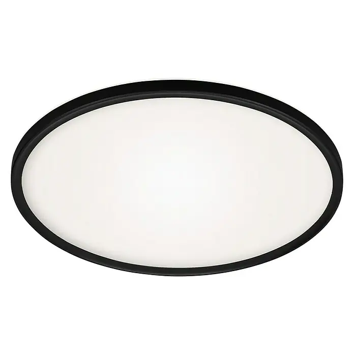 Briloner Led-plafondlamp Slim - 420 x 29 mm, Zwart - Zicht van beneden