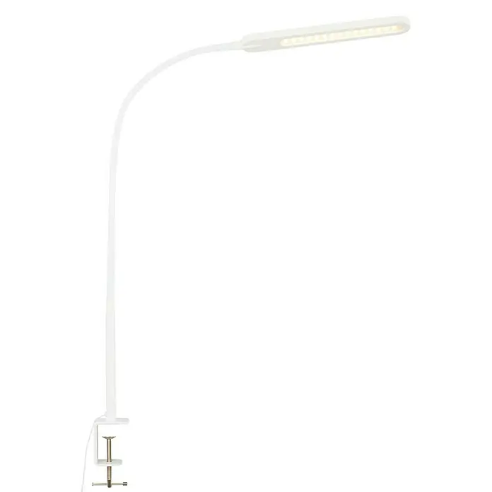 Briloner LED-klemlamp Servo - Wit, 8 W - Diagonaal zicht