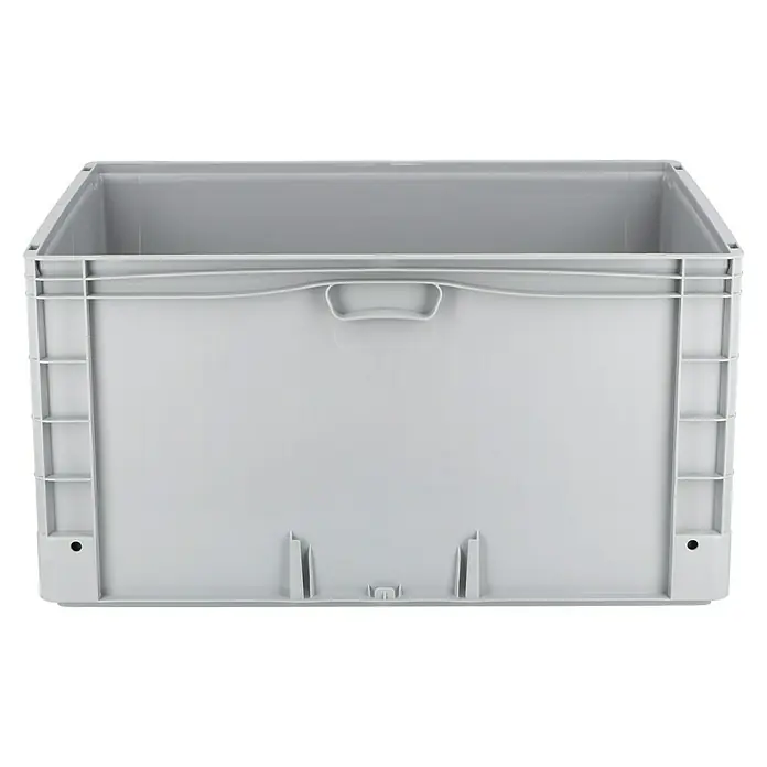 Surplus Systems Eurobox - L x B x H: 80 x 60 x 42 cm, Kunststoff, Grau - Vorderansicht