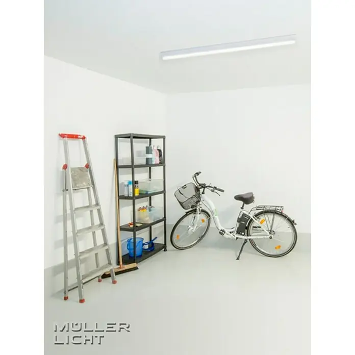 Müller-Licht LED-Wand- & Deckenleuchte Basic 1 - 35 W, Weiß, L x B: 150 x 6 cm