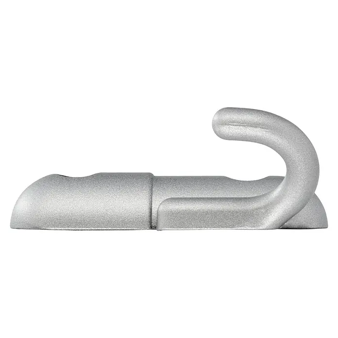 Siro Garderobenhaken 1786/PB 21 - L x B x H: 56 x 60 x 23 mm, Anzahl Haken: 1 Stk. - Vorderansicht