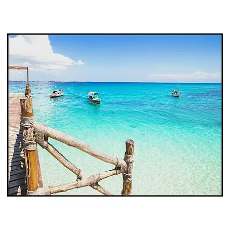 Cuadro de vidrio Boats