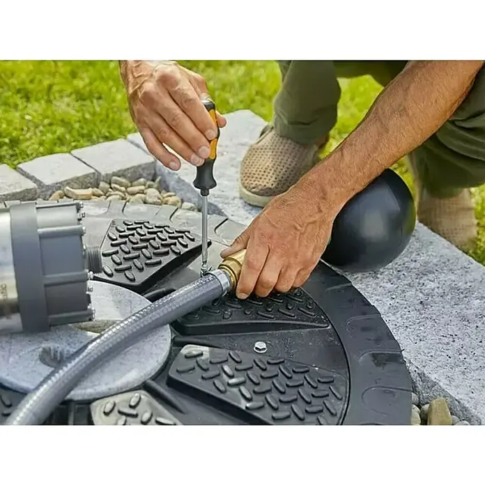 Gardena Komplet filtara za bazen - Odvođenje vode, Plastika, Mjed - Proizvod u upotrebi