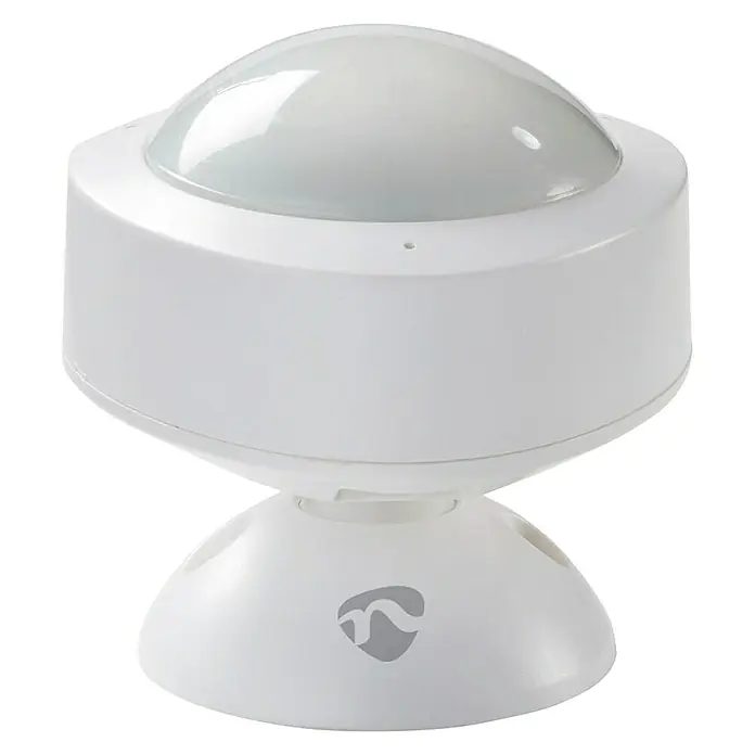 Nedis Smartlife Bewegungsmelder - Weiß, Erfassungswinkel: 120 °, Reichweite ca.: 10 m - Vorderansicht