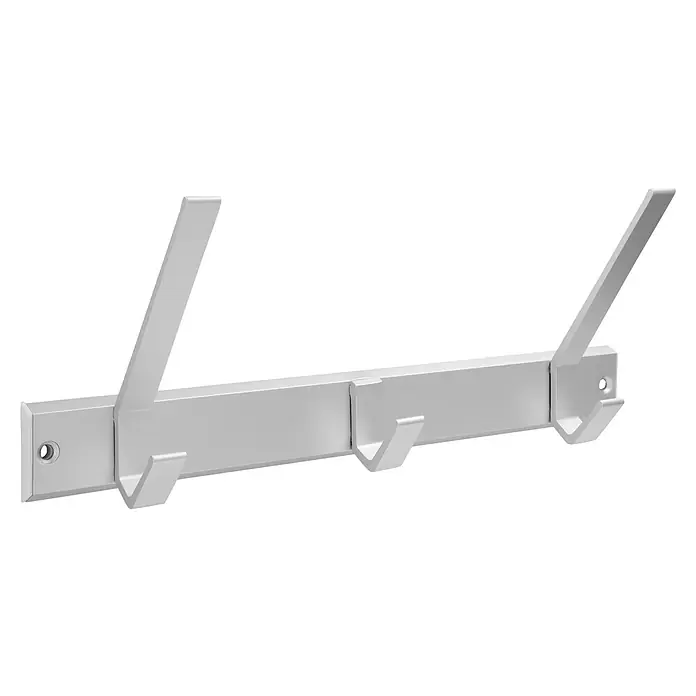 Siro Garderobenleiste 1674-320 - L x B x H: 320 x 113 x 86 mm, Anzahl Haken: 3 Stk. - Diagonale Ansicht