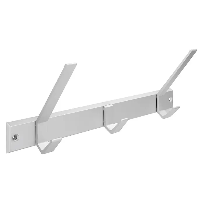 Siro Garderobenleiste 1674-320 - L x B x H: 320 x 113 x 86 mm, Anzahl Haken: 3 Stk. - Diagonale Ansicht