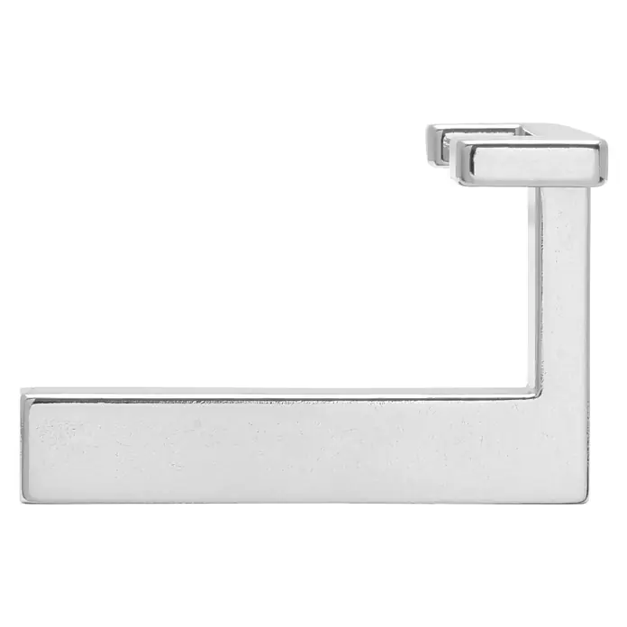 Siro Garderobenhaken - L x B x H: 70 x 61 x 40 mm, Anzahl Haken: 1 Stk., Chrom - Vorderansicht