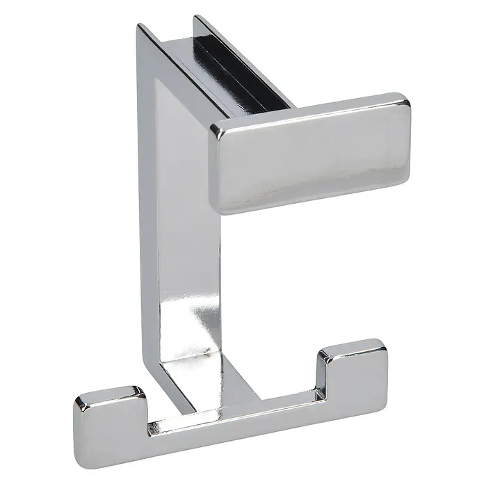 Siro Garderobenhaken 2324/ZN1 - L x B x H: 70 x 92 x 80 mm, Anzahl Haken: 1 Stk., Farbe: Chrom - Diagonale Ansicht