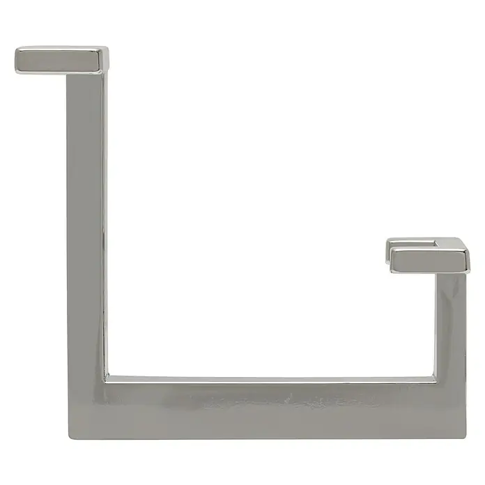 Siro Garderobenhaken 2324/ZN1 - L x B x H: 70 x 92 x 80 mm, Anzahl Haken: 1 Stk., Farbe: Chrom - Vorderansicht