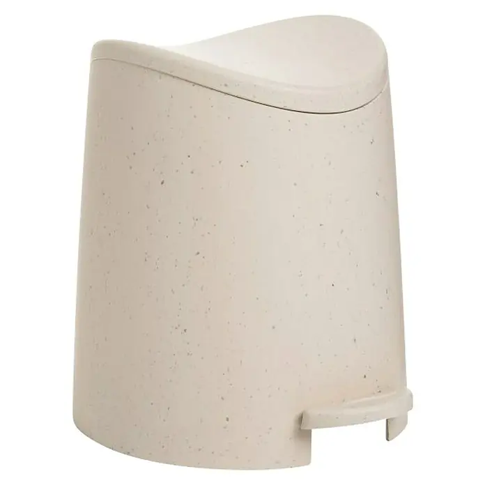 Tatay Standard Cubo con pedal - 3 l, Beige, Redonda, Polipropileno - Vista angular