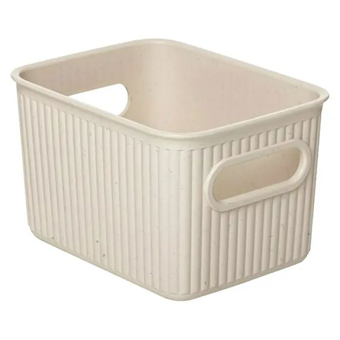 Tatay Baobab Cesta para la ropa - L x An x Al: 12,5 x 16,4 x 10 cm, Beige - Vista angular