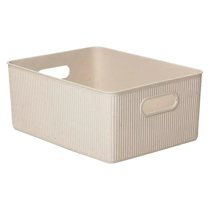 Tatay Baobab Cesta para la ropa - L x An x Al: 29,4 x 38,5 x 16 cm, Beige - Vista angular