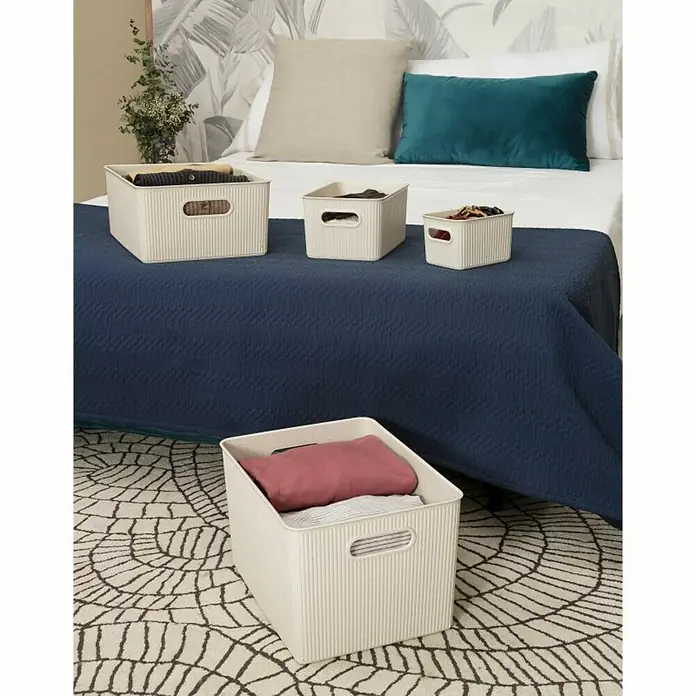 Tatay Baobab Cesta para la ropa - L x An x Al: 29,4 x 38,5 x 23 cm, Beige - Foto ambiente