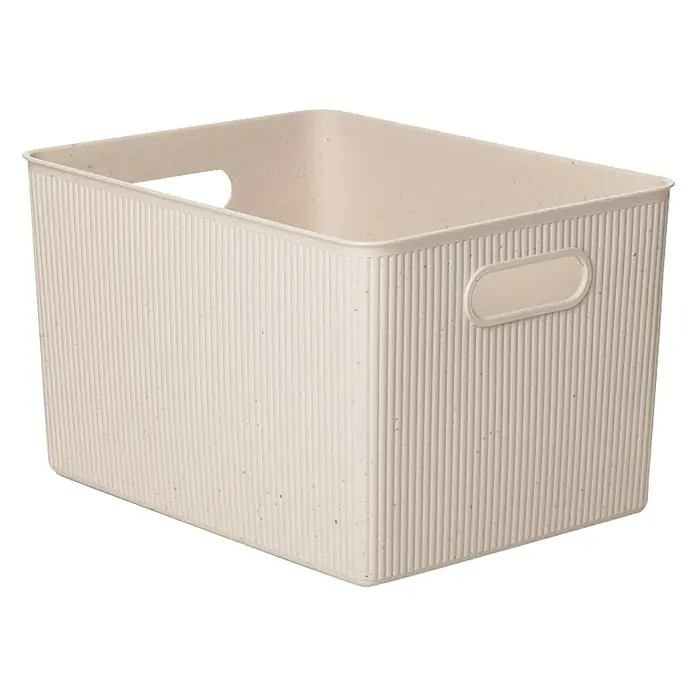 Tatay Baobab Cesta para la ropa - L x An x Al: 29,4 x 38,5 x 23 cm, Beige - Vista angular